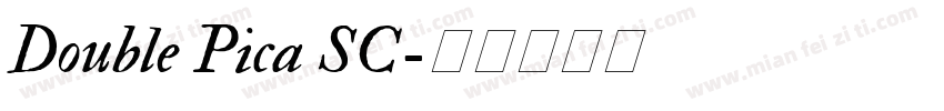 Double Pica SC字体转换